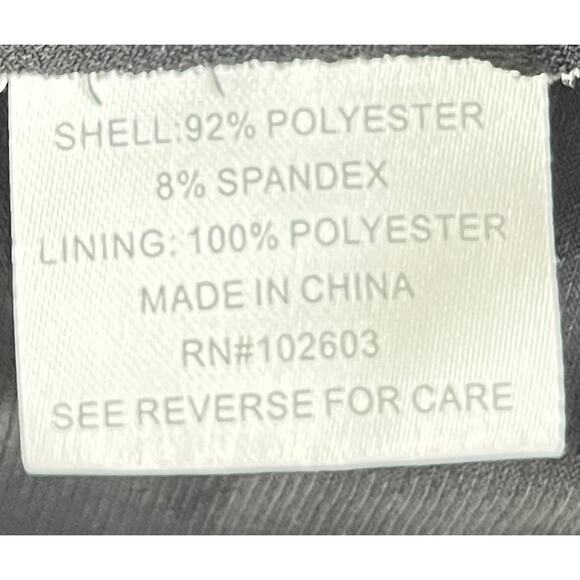 NEBIANI NIGHTS MAXI FORMAL EVENING GOWN, WOMENS, 22W, BLACK W/ RHINESTONE BROOCH - Picture 11 of 12